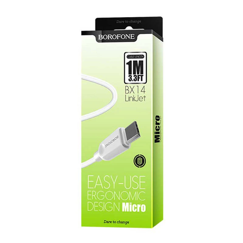 کابل میکرو یو اس بی Borofone BX14 2.4A 1m