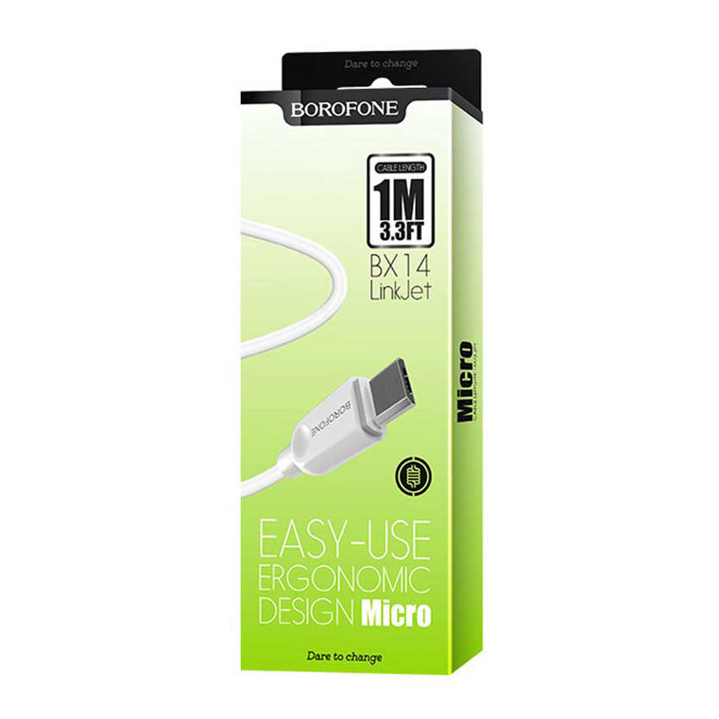 کابل میکرو یو اس بی Borofone BX14 2.4A 1m