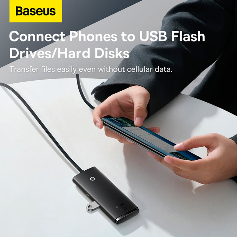 هاب 5 پورت USB3.0 باسئوس Lite Series WKQX03000