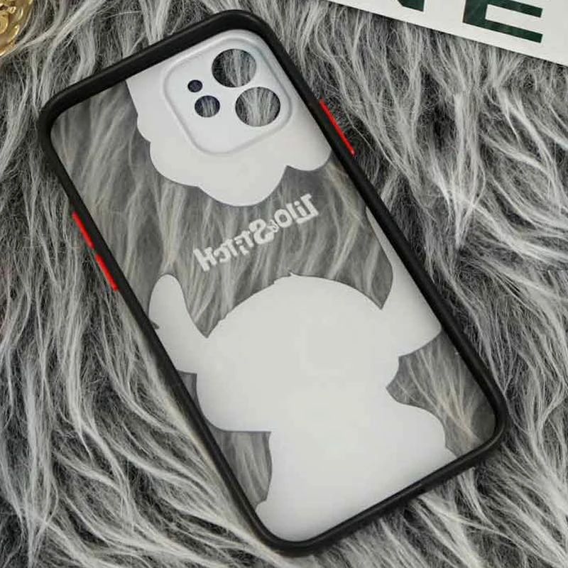 قاب PC مات فانتزی محافظ لنز دار طرح استیچ iPhone 12