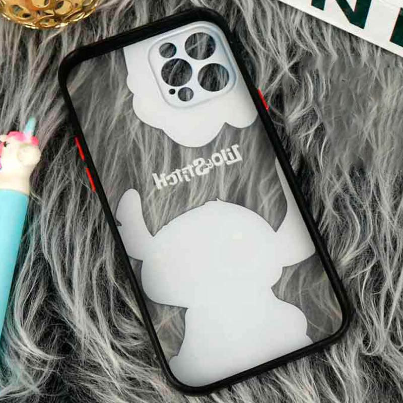 قاب PC مات فانتزی محافظ لنز دار طرح استیچ iPhone 12 Pro