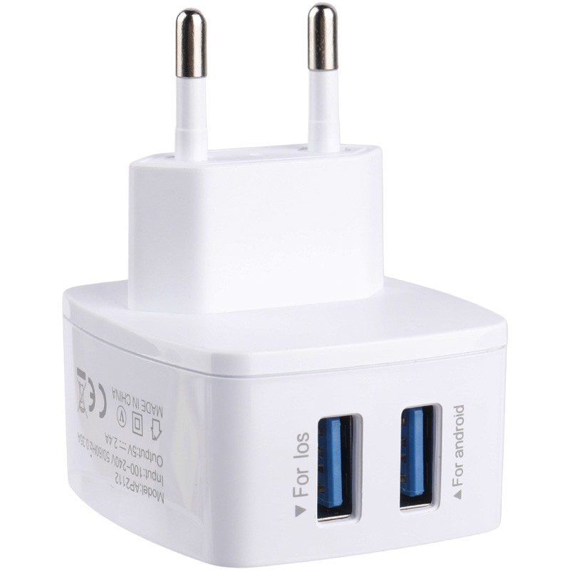 شارژر دیواری Verity AP 2112 2Port + کابل میکرو یو اس بی