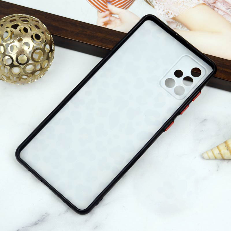 قاب PC محافظ لنز دار طرح پلنگی سامسونگ Samsung Galaxy A71