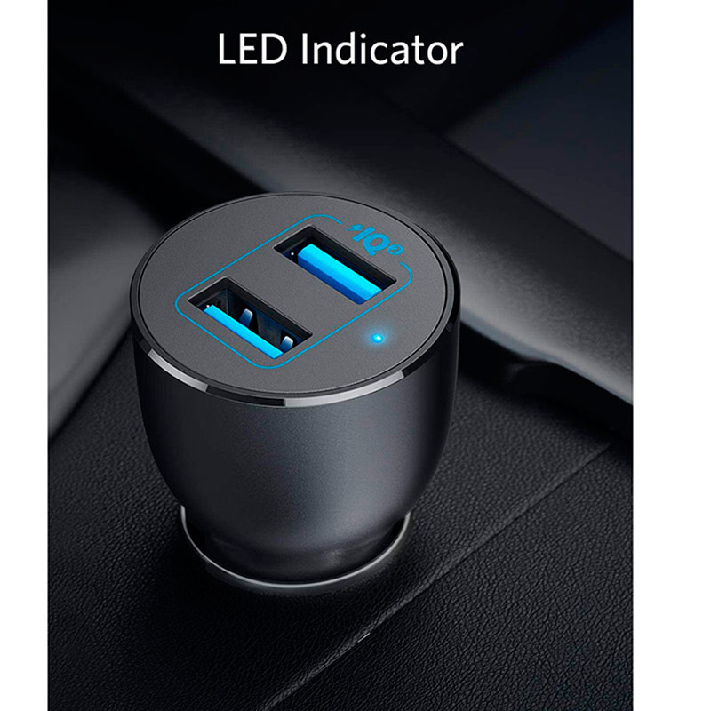 شارژر فندکی فست شارژ Anker PowerDrive 3 A2729 QC3.0 PD 3A 36W