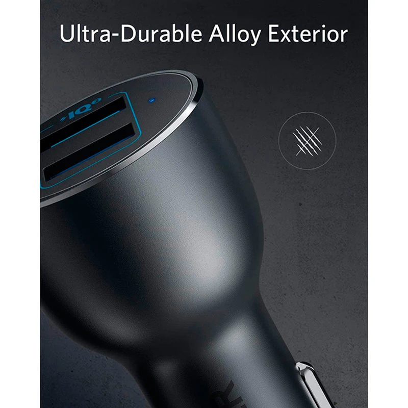 شارژر فندکی فست شارژ Anker PowerDrive 3 A2729 QC3.0 PD 3A 36W
