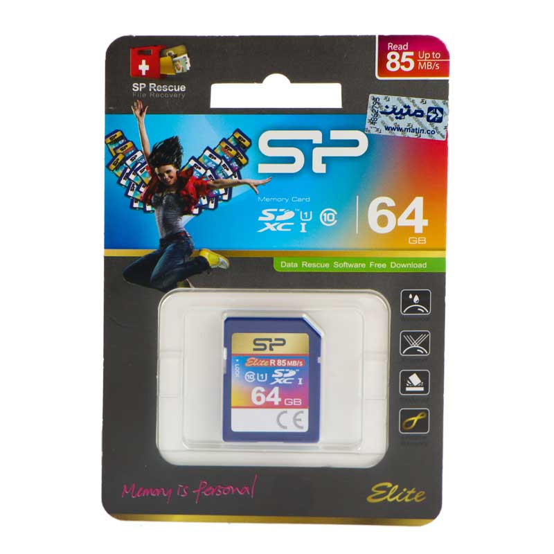 رم اس دی 64 گیگ سیلیکون پاور Silicon Power Elite U1 85MB/s C10