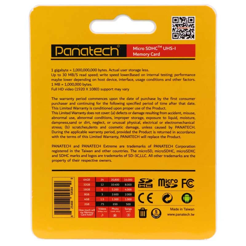 رم میکرو ۱۶ گیگ پاناتک Panatech Xtreme U1