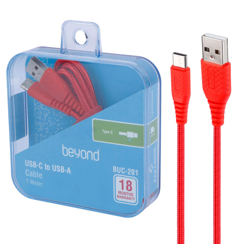 کابل تایپ سی فست شارژ Beyond BUC-201 2.1A 1m