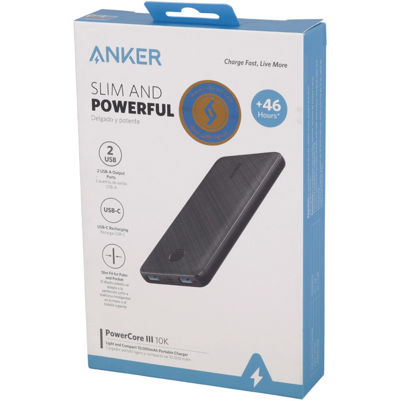 پاور بانک فست شارژ 10000 انکر Anker PowerCore 3 A1247 12W