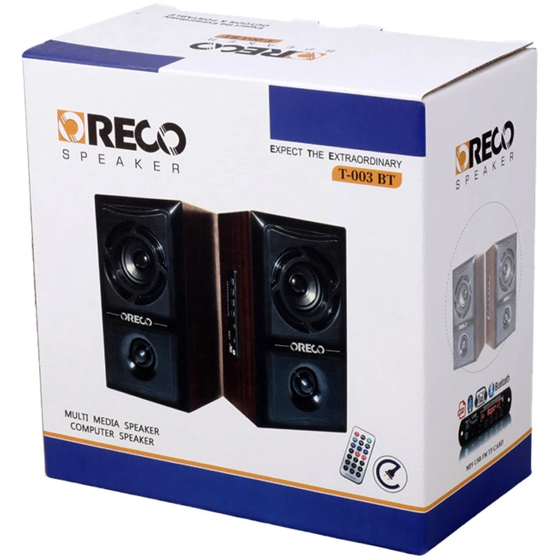 اسپیکر بلوتوثی رم و فلش خور Oreco T-003 + ریموت کنترل