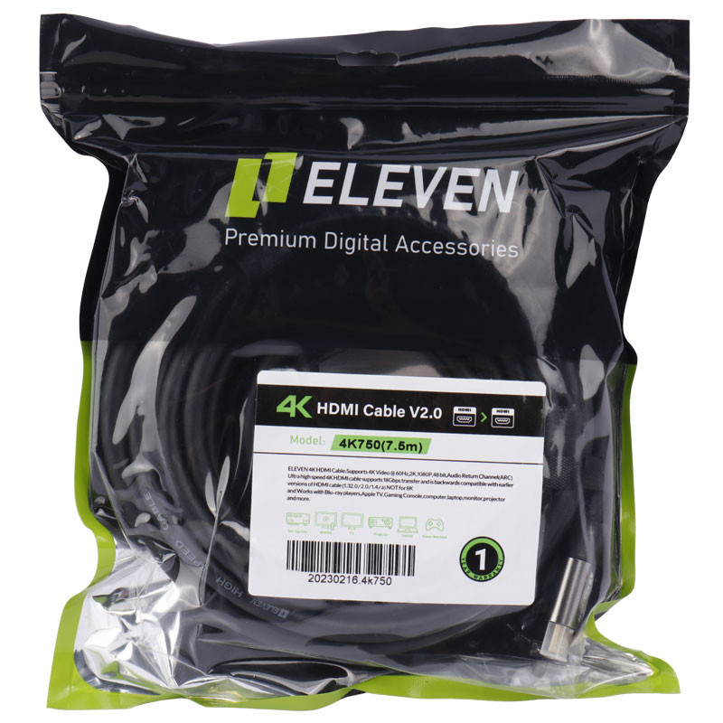 کابل Eleven HDMI V2.0 4K 7.5m
