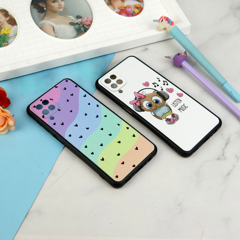 قاب فانتزی طرحدار دخترانه محافظ لنزدار Samsung Galaxy A12 سری R