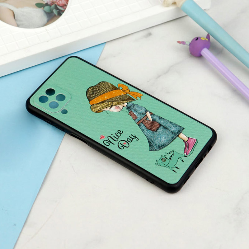 قاب فانتزی طرحدار دخترانه محافظ لنزدار Samsung Galaxy A12 سری R