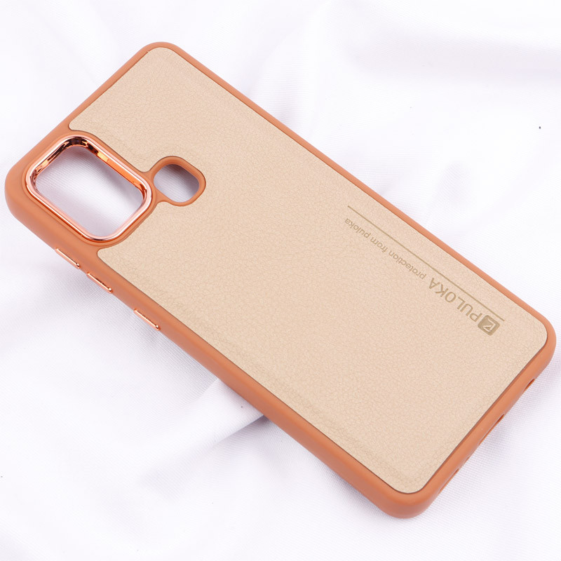 قاب چرمی Puloka متال ایرون Samsung Galaxy A21s