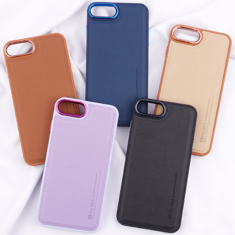 قاب چرمی Puloka متال ایرون iPhone 7 Plus / 8 Plus