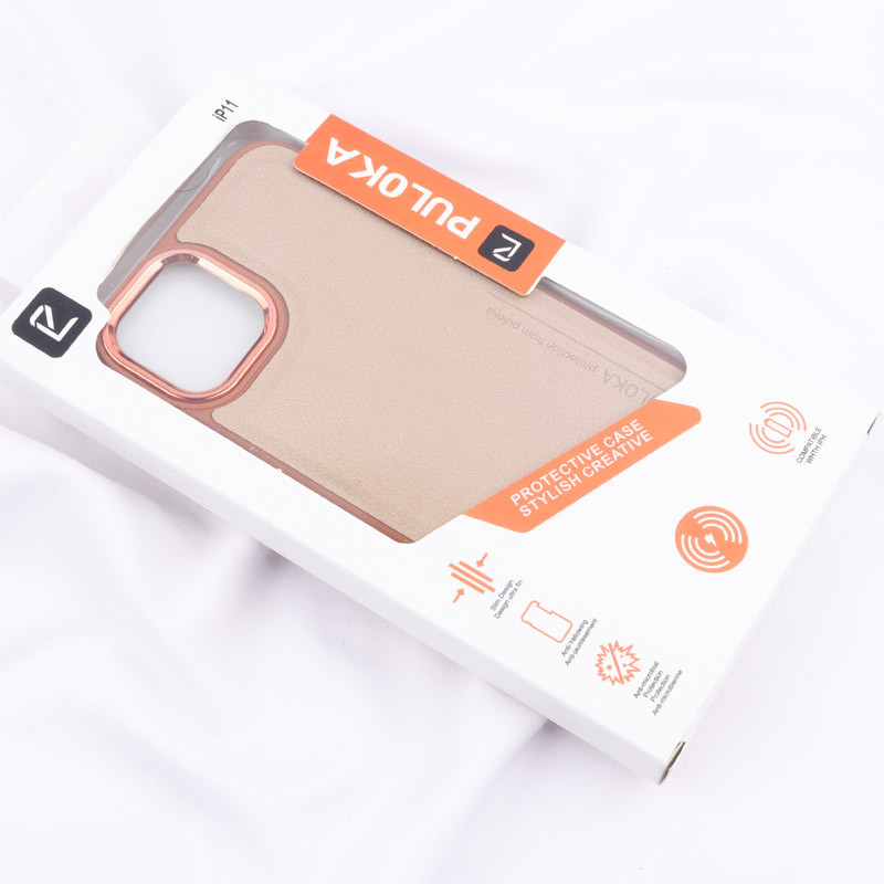 قاب چرمی Puloka متال ایرون iPhone 11
