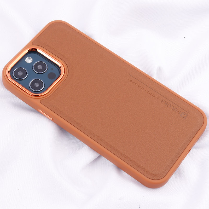 قاب چرمی Puloka متال ایرون iPhone 12 Pro Max