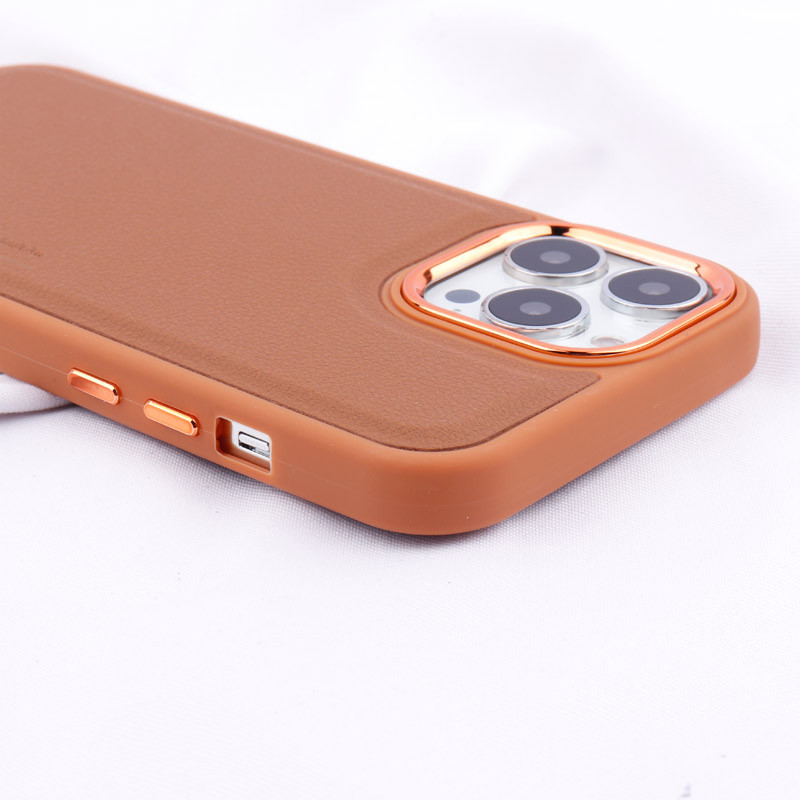 قاب چرمی Puloka متال ایرون iPhone 13 Pro Max
