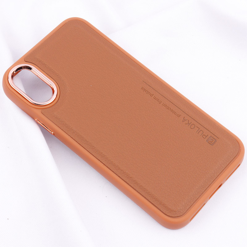 قاب چرمی Puloka متال ایرون iPhone X / XS