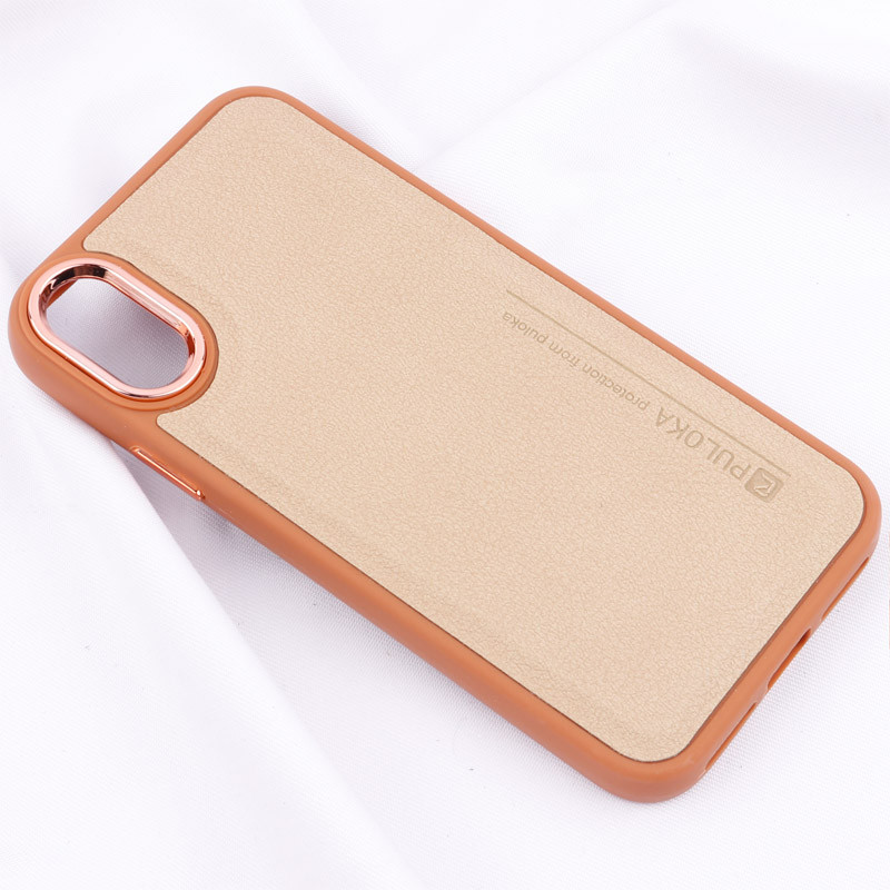 قاب چرمی Puloka متال ایرون iPhone X / XS