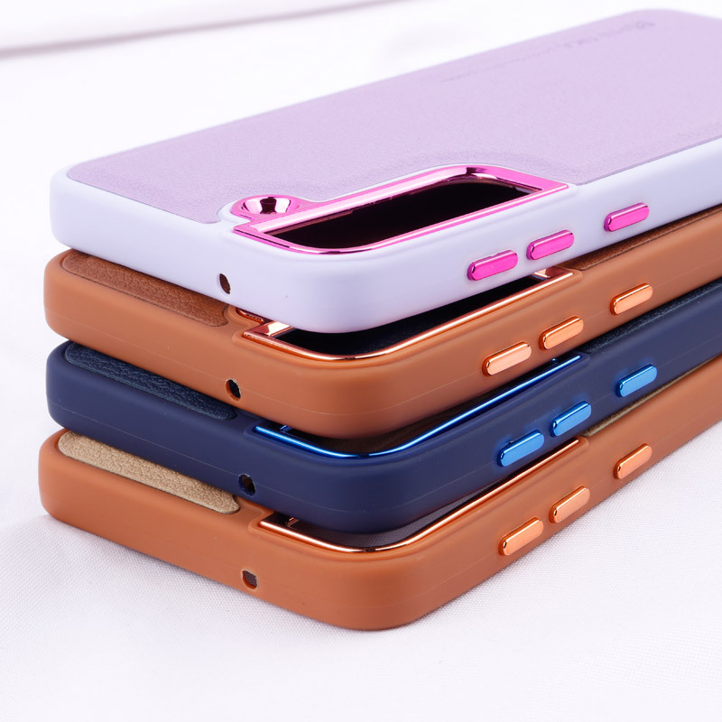 قاب چرمی Puloka متال ایرون Samsung Galaxy S21 FE 5G