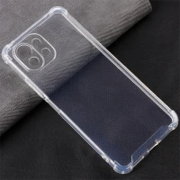 قاب ژله ای ضربه گیر بی رنگ محافظ لنزدار Xiaomi Mi 11 Lite