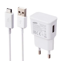 شارژر دیواری فست شارژ Samsung EP-TA20EWE 2A 10W + کابل میکرو یو اس بی