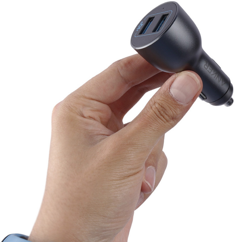شارژر فندکی فست شارژ Anker PowerDrive 3 A2729 QC3.0 PD 3A 36W