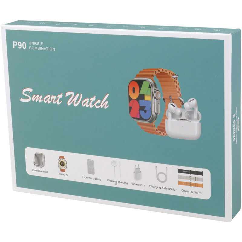 پکیج ساعت هوشمند و هندزفری بلوتوثی Unique Combination P90