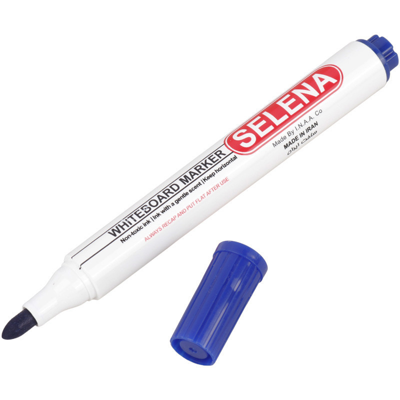 ماژیک وایت برد سلنا نوک گرد Selena PS124 بسته ۱۲ عددی