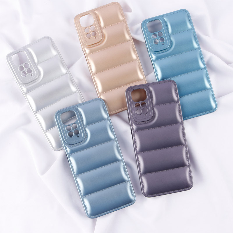 قاب پافر ژله ای براق محافظ لنزدار Xiaomi Redmi Note 11 4G / Redmi 10 / Redmi 10 Prime