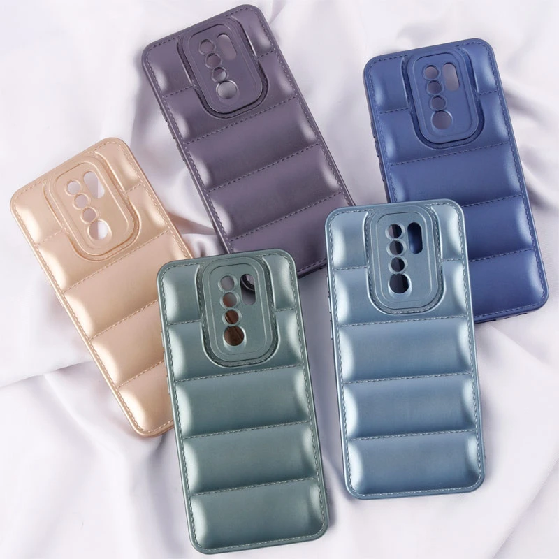 قاب پافر ژله ای براق محافظ لنزدار Xiaomi Redmi 9 / 9 Prime