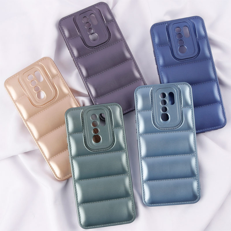 قاب پافر ژله ای براق محافظ لنزدار Xiaomi Redmi 9 / 9 Prime