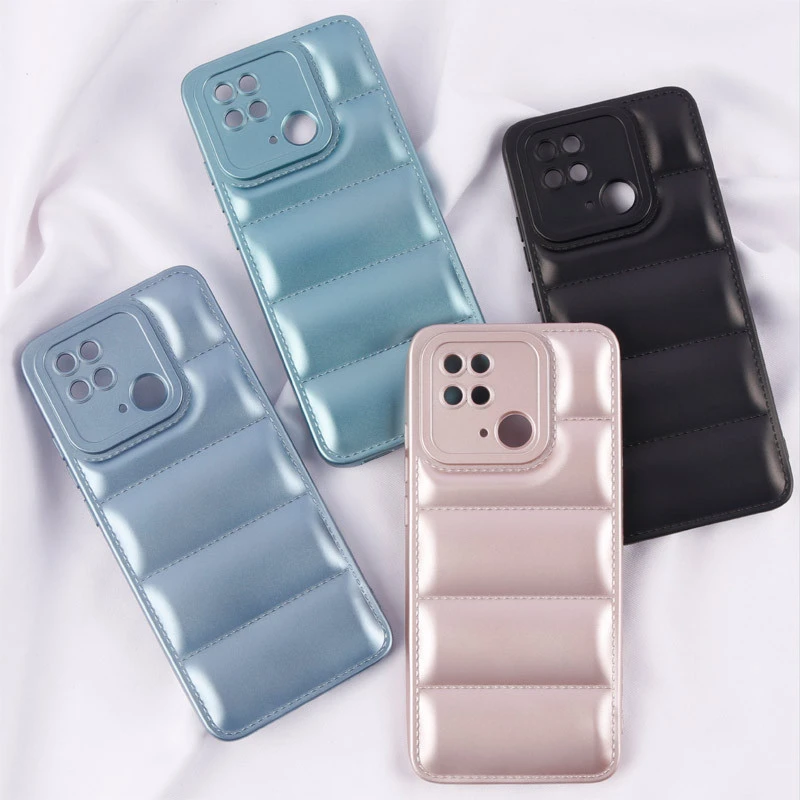 قاب پافر ژله ای براق محافظ لنزدار Xiaomi Redmi 10C