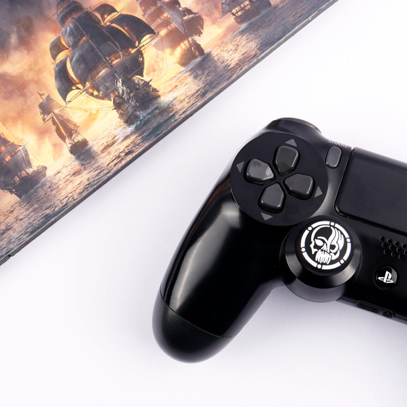 روکش آنالوگ دسته بازی PS4/XBOX طرح White Skull