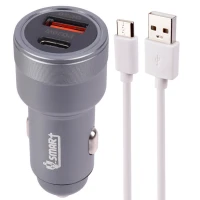 شارژر فندکی فست شارژ V-Smart VS-13 QC3.0 PD 3A 20W + کابل تایپ سی