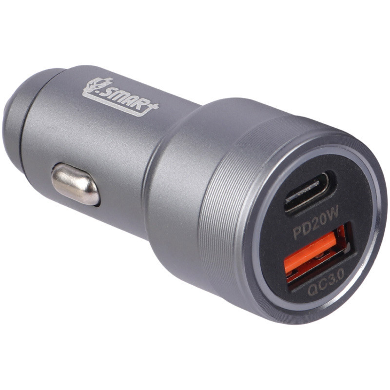 شارژر فندکی فست شارژ V-Smart VS-13 QC3.0 PD 3A 20W + کابل تایپ سی