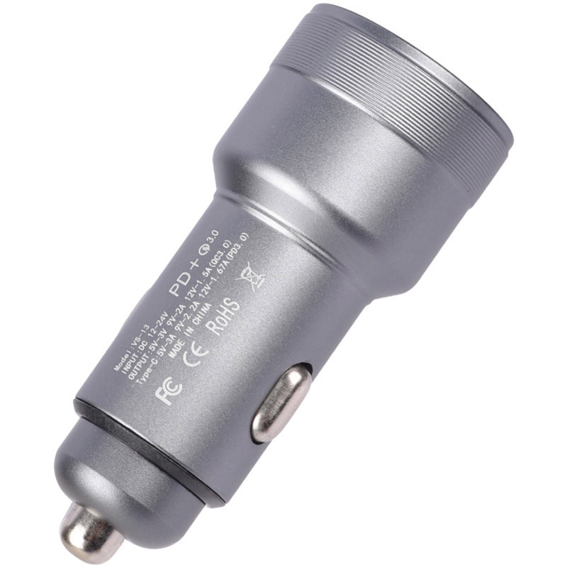 شارژر فندکی فست شارژ V-Smart VS-13 QC3.0 PD 3A 20W + کابل تایپ سی