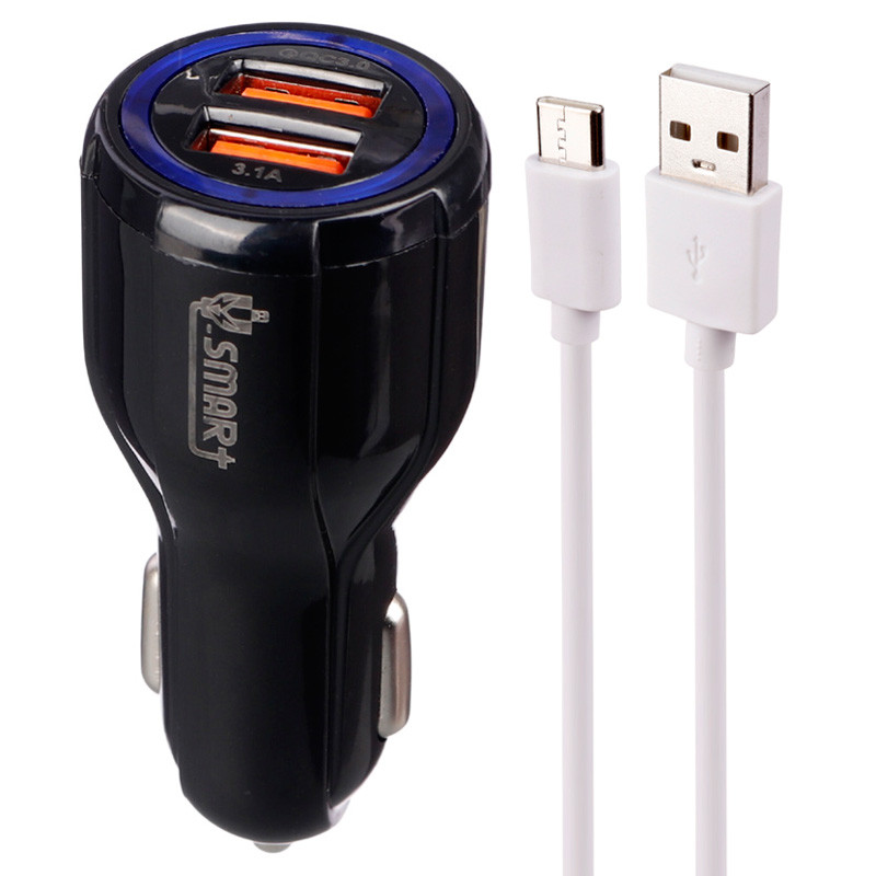 شارژر فندکی فست شارژ V-Smart VS-16 QC3.0 PD 3.1A 21.5W + کابل تایپ سی