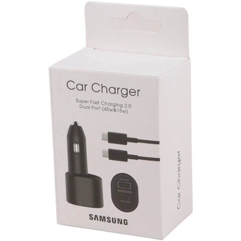شارژر فندکی فست شارژ Samsung EP-L5300 QC PD3.0 3A 45W + کابل تایپ سی