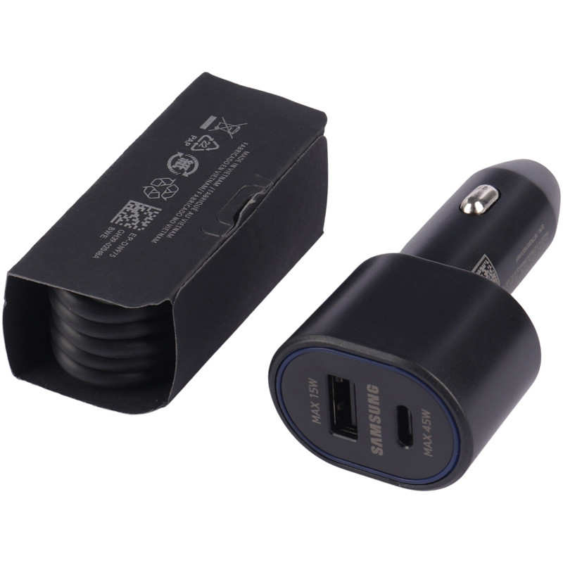 شارژر فندکی فست شارژ Samsung EP-L5300 QC PD3.0 3A 45W + کابل تایپ سی