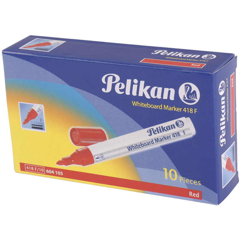 ماژیک وایت برد پلیکان نوک گرد Pelikan 418F بسته ۱۰ عددی