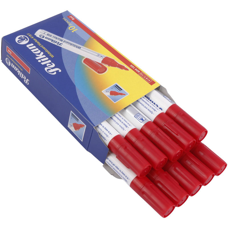 ماژیک وایت برد پلیکان نوک گرد Pelikan 418F بسته ۱۰ عددی