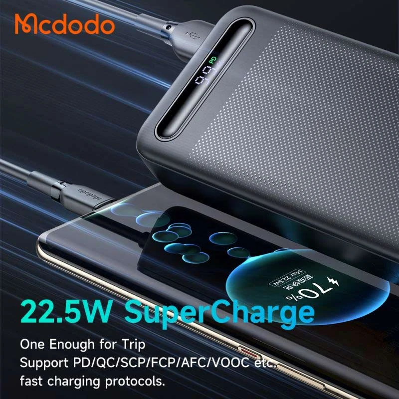 پاور بانک فست شارژ 20000 مک دودو Mcdodo MC-389 22.5W QC PD