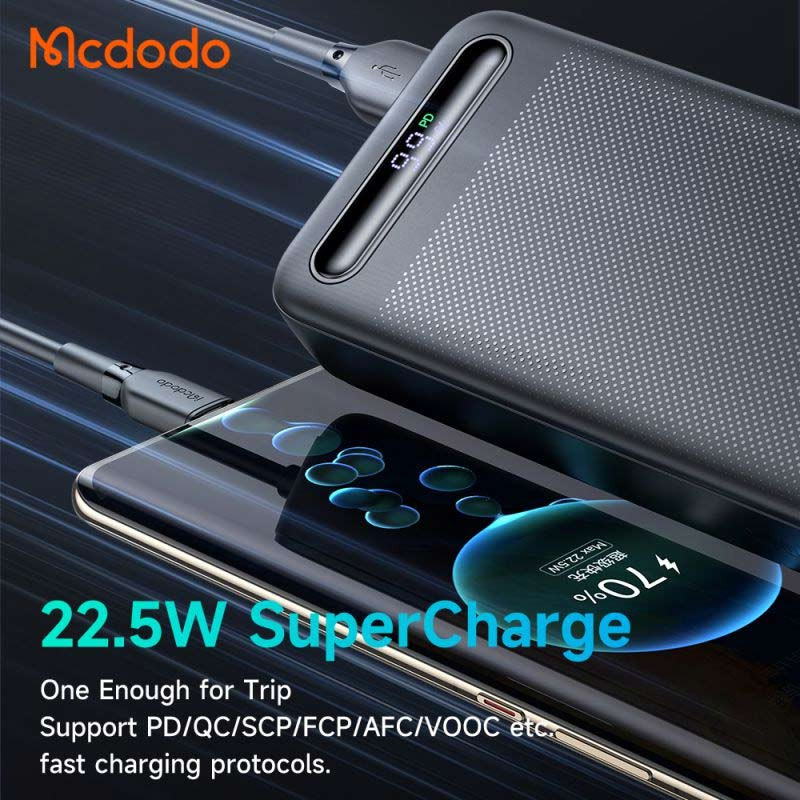 پاور بانک فست شارژ 20000 مک دودو Mcdodo MC-389 22.5W QC PD