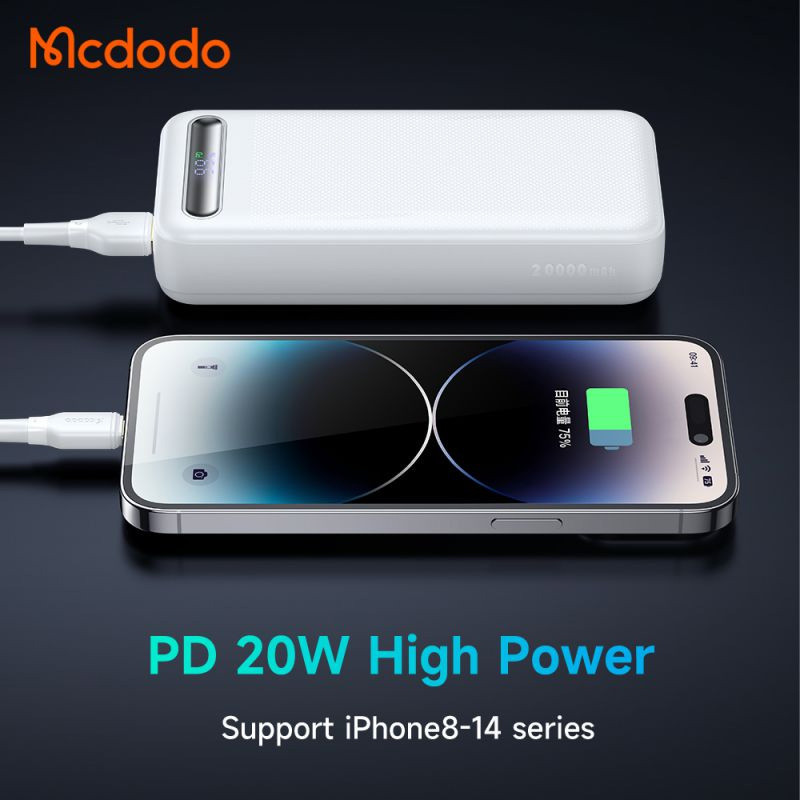 پاور بانک فست شارژ 20000 مک دودو Mcdodo MC-389 22.5W QC PD
