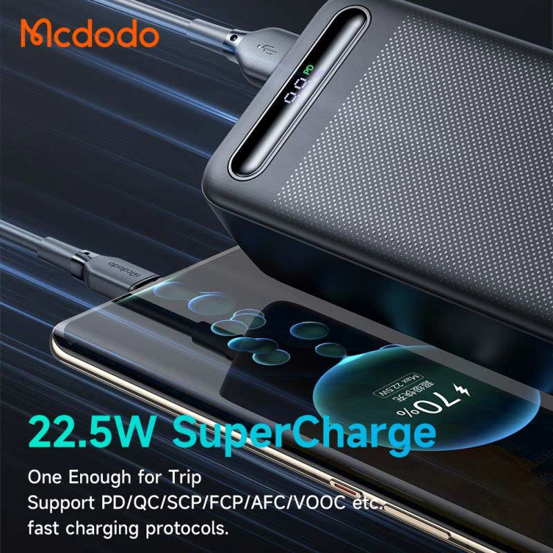 پاور بانک فست شارژ 30000 مک دودو Mcdodo MC-391 22.5W QC PD