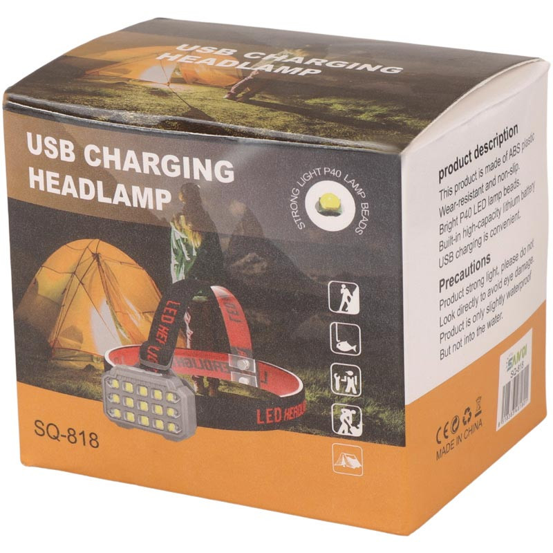 چراغ قوه پیشانی هدلایت شارژی SQ-818