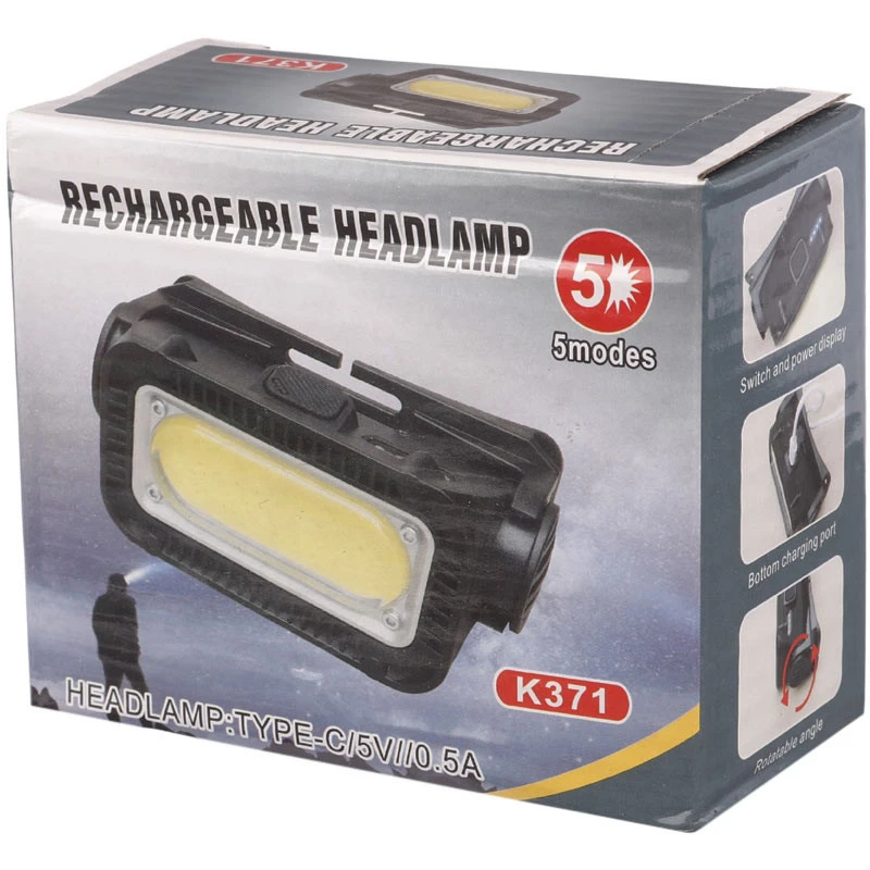 چراغ قوه پیشانی هدلایت شارژی K371