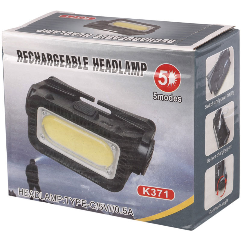چراغ قوه پیشانی هدلایت شارژی K371